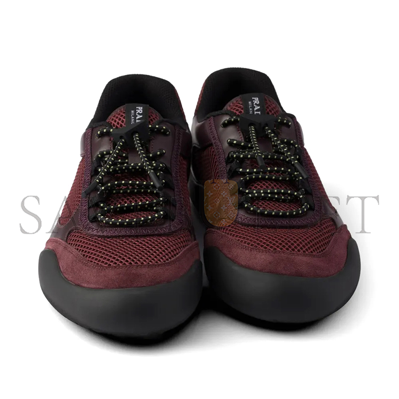 PRADA SPEEDROCK MESH FABRIC SNEAKERS 1E490O